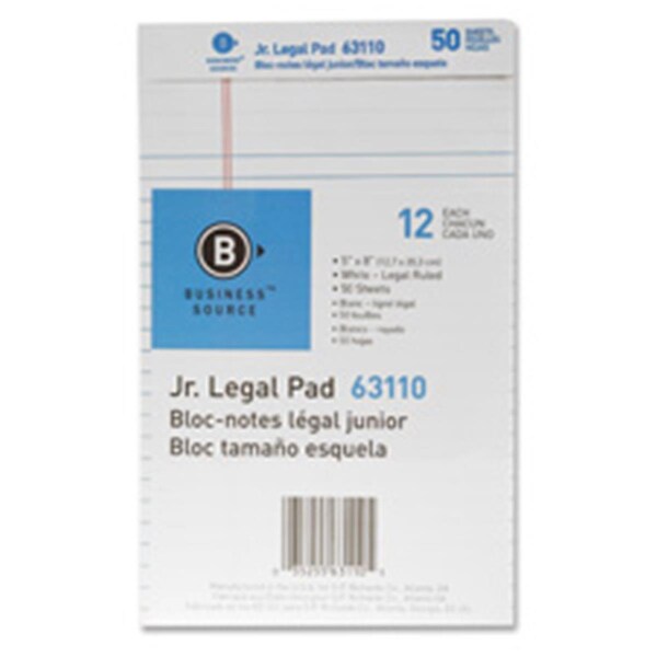 Davenport Micro-Perforated Legal Pad - White - 8.50in.x11-.75in. - 50 Sheets/Pad - 12 Dozen DA3759681 - main